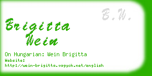 brigitta wein business card
